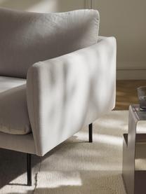 Sessel Moby, Bezug: Polyester Der hochwertige, Gestell: Massives Kiefernholz, FSC, Beine: Metall, pulverbeschichtet, Webstoff Off White, B 90 x T 90 cm