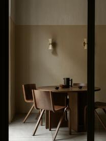 Silla de madera de roble Ready Dining, Estructura: madera de roble barnizada, Patas: madera de roble barnizada, Madera de roble oscura, An 47 x F 50 cm