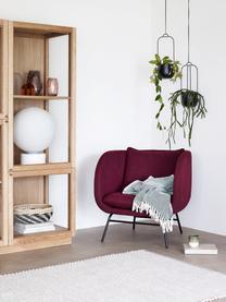 Ručně vyrobená stolní lampa z mramoru Sphere, Bílá, mramorovaná, Ø 40 cm, V 50 cm