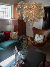 Hanglamp met glazen bollen Gross Grande, Beige, transparant, Ø 62 x H 50 cm