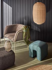Poltroncina Eyrie, Rivestimento: 100% poliestere Con 40.00, Struttura: acciaio rivestito, Tessuto taupe, beige chiaro, Larg. 89 x Prof. 58 cm