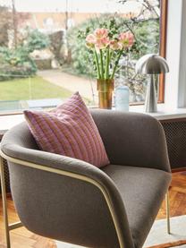 Poltroncina Eyrie, Rivestimento: 100% poliestere Con 40.00, Struttura: acciaio rivestito, Tessuto taupe, beige chiaro, Larg. 89 x Prof. 58 cm