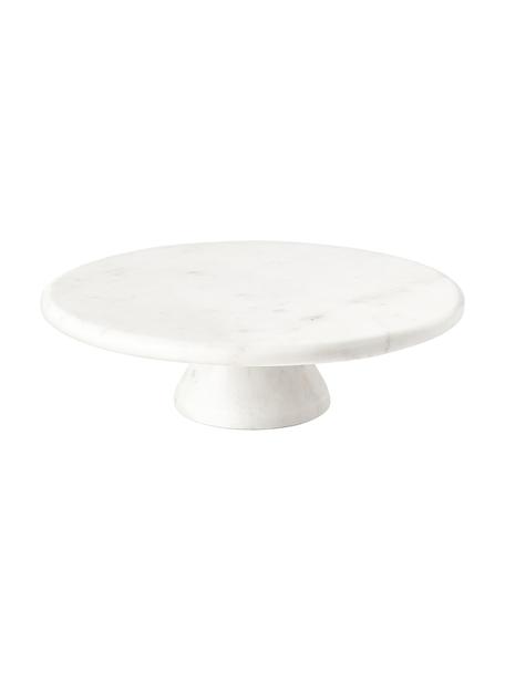 Tortenplatte Agata aus Marmor, Marmor, Weiß, marmoriert, Ø 30 x H 9 cm