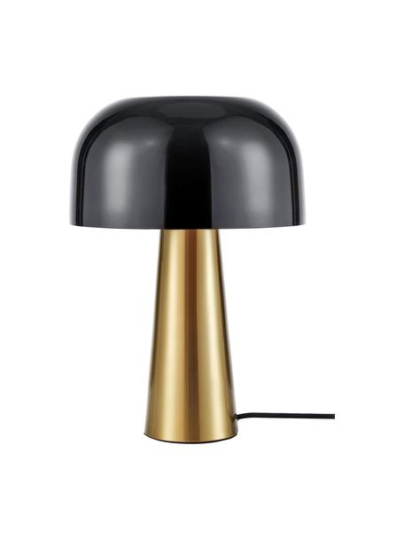 Lampada da tavolo piccola color oro/nero Blanca, Paralume: metallo rivestito, Base della lampada: metallo rivestito, Nero, dorato, Ø 25 x Alt. 35 cm