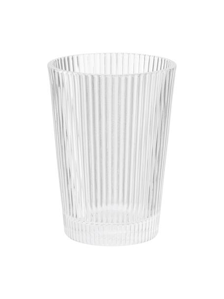 Bicchiere acqua Pilastro 6 pz, Vetro, Trasparente, Ø 8 x Alt. 11 cm