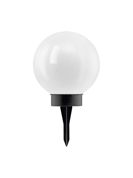 Lámpara de suelo solar Zindy, Pantalla: plástico, Negro, blanco, Ø 30 x Al 61 cm
