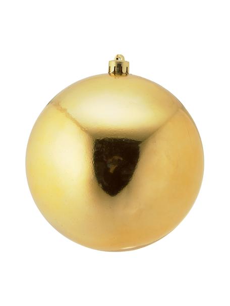 Bruchfeste Weihnachtskugel Stix, Bruchfester Kunststoff, Goldfarben, Ø 14 cm, 2 Stück
