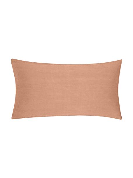 Bavlněné povlaky na polštáře s efektem soft-washed Arlene, 2 ks, Meruňková, Š 40 cm, D 80 cm