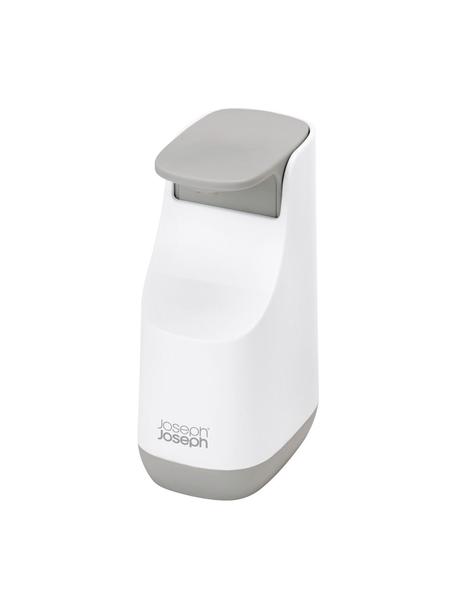 Dosificador de jabón Slim, Polipropileno (PP), Gris claro, blanco, An 9 x Al 14 cm