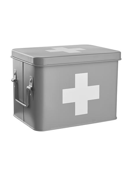 Aufbewahrungsbox Medic, Metall, beschichtet, Hellgrau, B 22 x H 16 cm