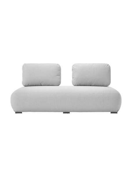 Garten-Loungesofa-Modul Olala (2-Sitzer), Bezug: 100 % Polyester Der hochw, Gestell: Metall, beschichtet, Webstoff, Hellgrau, B 204 x H 78 cm