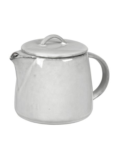 Ručně vyrobená čajová konvice Nordic Sand, 1 l, Kamenina, Odstíny šedé, odstíny béžové, Ø 23 cm, V 29 cm