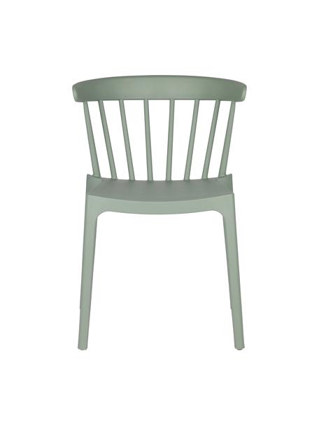 Chaise de jardin empilable verte Bliss, Polypropylène, Vert sauge, larg. 52 x prof. 53 cm