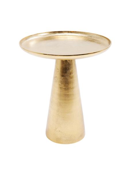 Table d'appoint ronde Uno, Aluminium, avec laiton enduit, Couleur laitonnée, Ø 45 x haut. 53 cm