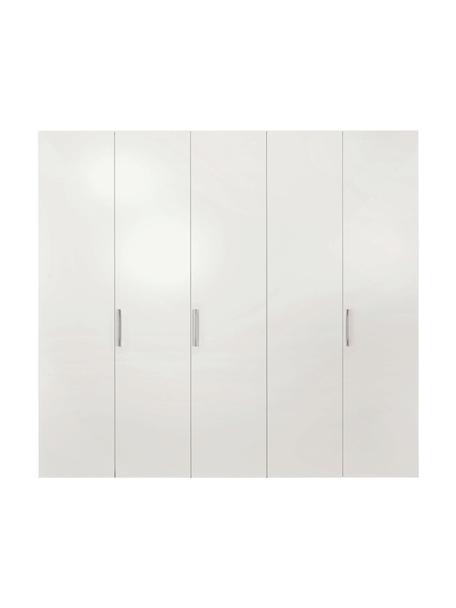 Draaideurkast Madison 5 deuren, inclusief montageservice, Frame: panelen op houtbasis, gel, Wit, zonder spiegeldeur, B 252 x H 230 cm
