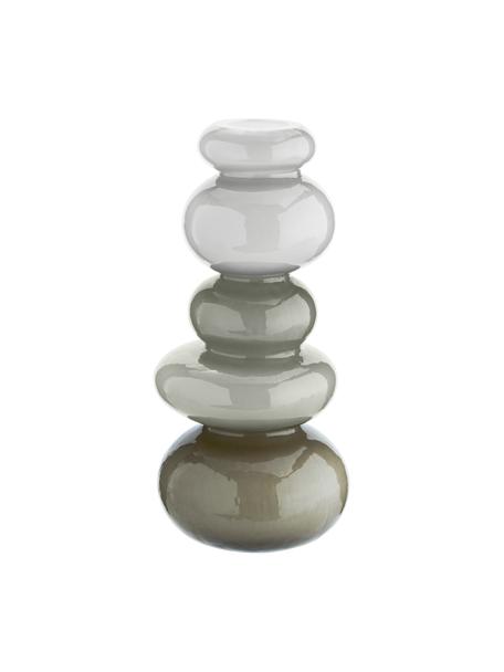 Glas-Vase Stone, Glas, Grüntöne, Ø 11 x H 24 cm