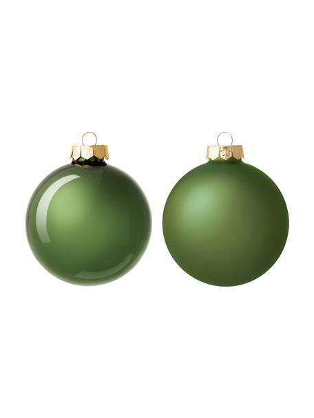 Kerstballenset Evergreen in groen, Groen, Ø 8 cm, 6 stuks