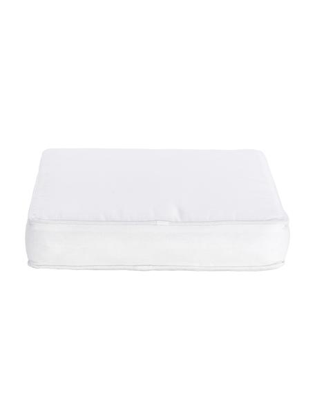 Hohes Baumwoll-Sitzkissen Zoey in Weiß, Bezug: 100% Baumwolle, Weiß, B 40 x L 40 cm