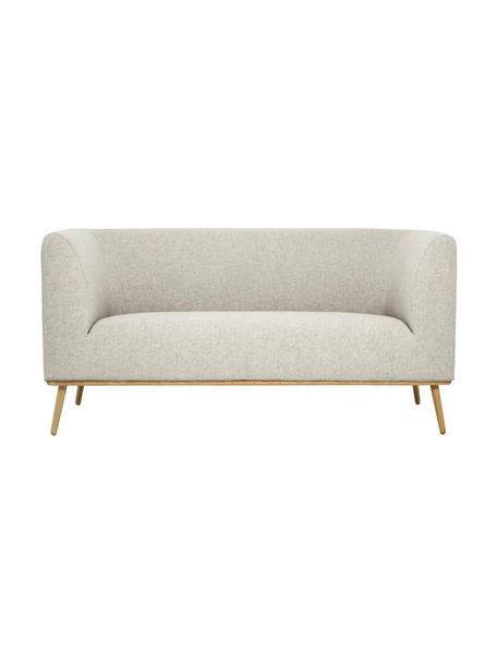 Sofá Archie (2 plazas), Tapizado:  100% lana, Estructura: madera de pino con certif, Patas: madera de roble aceitada , Tejido beige, An 162 x F 90 cm