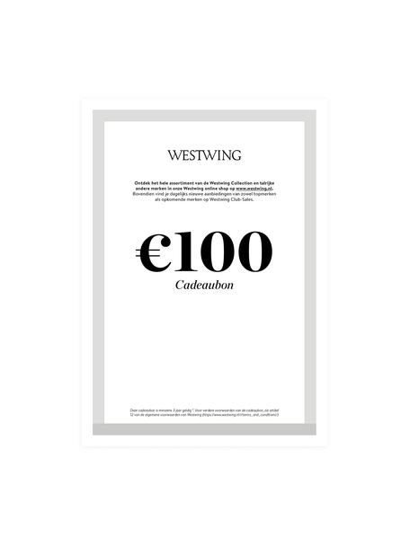 Cadeaubon om zelf te printen, Digitale cadeaubon om zelf uit te printen en direct te gebruiken! Na ontvangst van betaling ontvang je een e-mail met de link naar je cadeaubon. Je kunt het PDF-bestand eenvoudig opslaan en afdrukken., Wit, grijs, 100