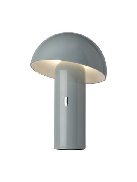 Lampada da tavolo piccola portatile a LED dimmerabile Svamp, Paralume: materiale sintetico, Base della lampada: materiale sintetico, Grigio blu, Ø 16 x Alt. 25 cm