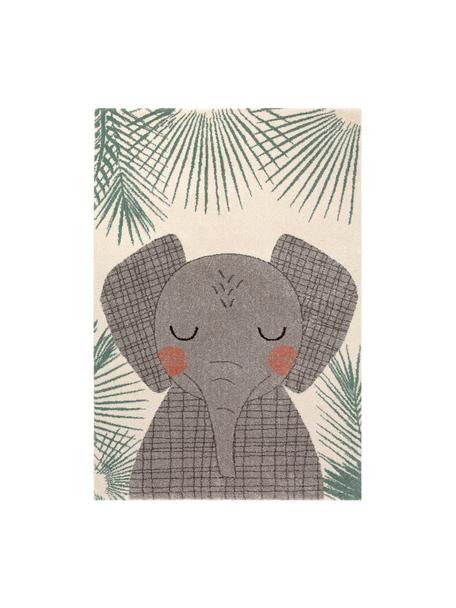 Alfombra Junko, Polipropileno, Beige, verde, gris, An 120 x L 170 cm