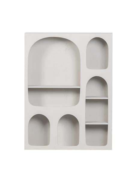 Wandrek Barney van grenenhout, Gelakt grenenhout, Grenenhout, lichtgrijs gelakt, B 60 x H 80 cm