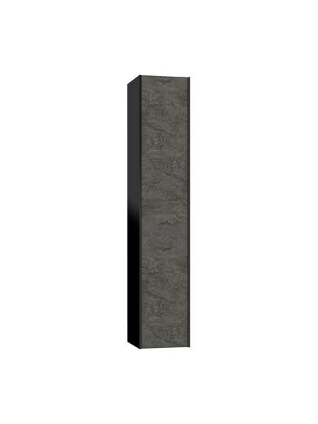 Armoire colonne de salle de bains Ago, larg. 25 cm, Noir, anthracite, larg. 25 x haut. 130 cm