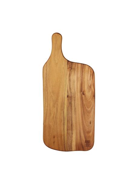 Deska do krojenia z drewna tekowego Raw, Drewno tekowe, Drewno tekowe, D 43 x S 19 cm