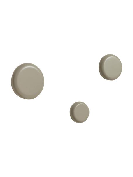 Wandhaken-Set Nadue in Grau, 3-tlg., Buchenholz, lackiert, Buchenholz, grau lackiert, Set mit verschiedenen Größen