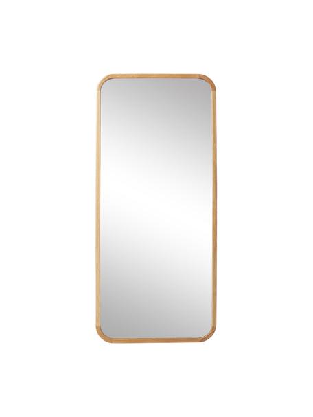 Großer Anlehnspiegel Levan mit Eichenholzrahmen, Rahmen: Eichenholz, FSC-zertifizi, Rückseite: Mitteldichte Holzfaserpla, Spiegelfläche: Spiegelglas, Eichenholz, B 80 x H 180 cm