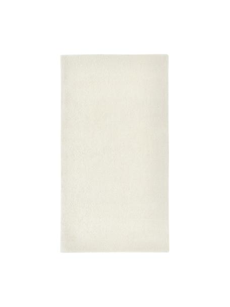 Handgetufteter Kurzflor-Wollteppich Jadie, Flor: 100 % Wolle, RWS-zertifiz, Cremeweiß, B 80 x L 150 cm (Größe XS)