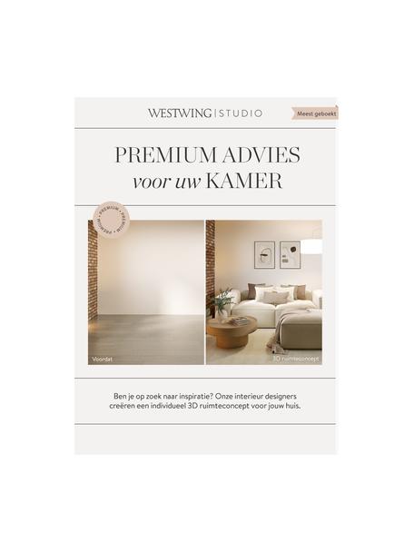 Westwing Studio | Premium advies voor uw kamer, Digitale voucher.
Na ontvangst van je bestelling nemen wij onmiddellijk contact met je op om een afspraak te maken voor een telefonisch consult met jouw persoonlijke interieurexpert., Wit, Woonruimte(s)