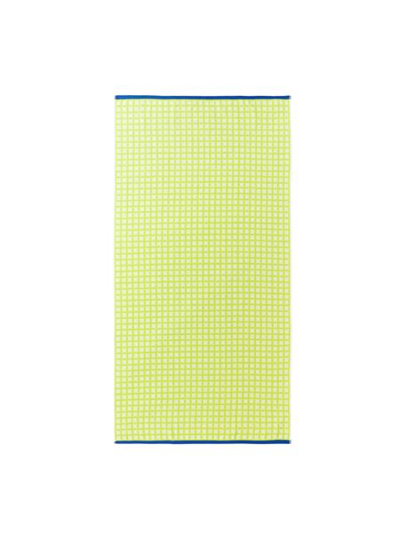 Ręcznik plażowy z bawełny Fancy, Limonkowy zielony, S 90 x D 170 cm