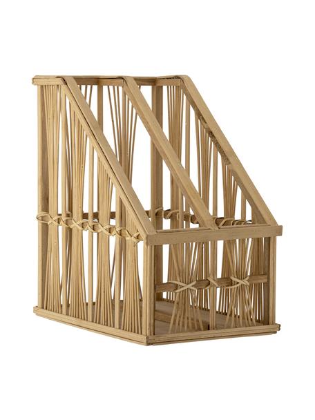 Tijdschriftenhouder Tobi van bamboehout en rotan, Bamboe, rotan, dennenhout, multiplex, Bruin, B 21 x H 34 cm