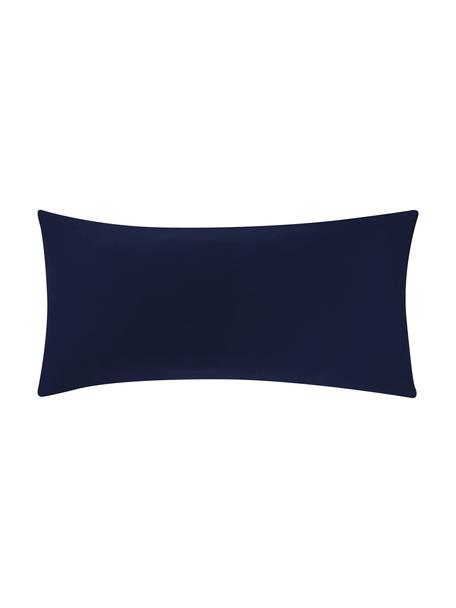Poszewka na poduszkę z satyny bawełnianej Comfort, 2 szt., Ciemny niebieski, S 40 x D 80 cm