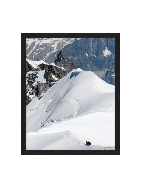 Impression numérique encadrée The Ice Caps And Mountains., Multicolore, larg. 43 cm, haut. 53 cm