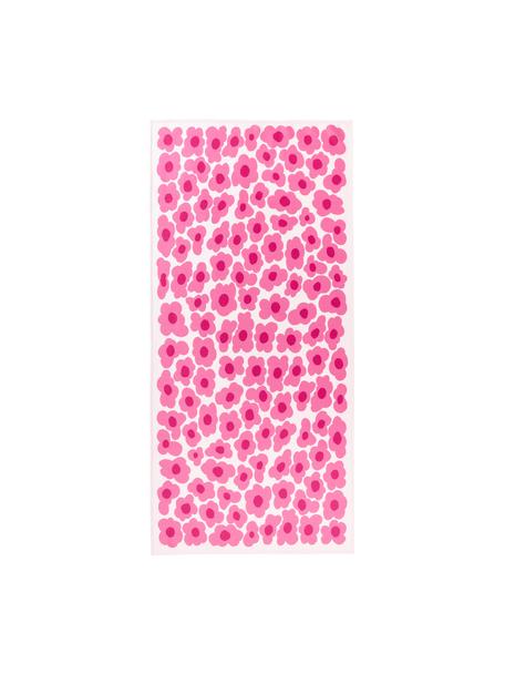 Strandtuch Abina mit Blumen-Muster, 45 % Baumwolle, 55 % Polyester

Das in diesem Produkt verwendete Material ist schadstoffgeprüft und zertifiziert nach STANDARD 100 by OEKO-TEX®, 2212298, CENTEXBEL., Pink, B 75 x L 160 cm