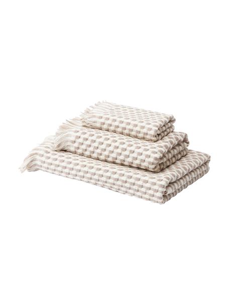 Lot de serviettes de bain texturées Juniper, 3 élém., 100 % coton
Qualité supérieure 600 g/m²


Le matériau est certifié STANDARD 100 OEKO-TEX®, 3883CIT, CITEVE, Blanc cassé, beige, Lot tailles variées