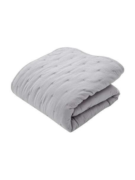 Couvre-lit gris clair matelassé Wida, 100 % polyester, Gris clair, larg. 260 x long. 260 cm (pour lits jusqu'à 200 x 200 cm)