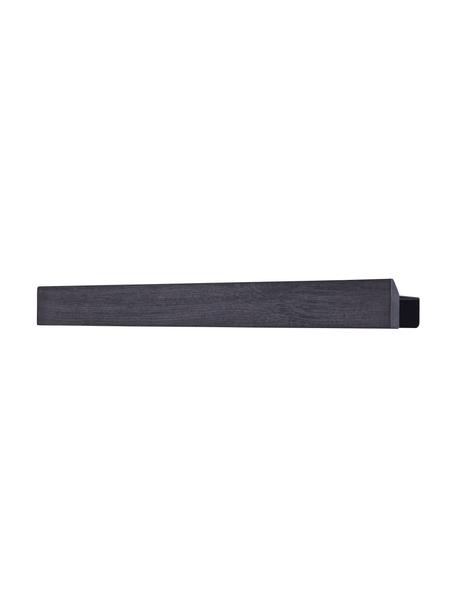 Colgador magnético Flex, Barra: madera de roble, Anclaje: acero recubierto, Negro, An 60 x Al 6 cm