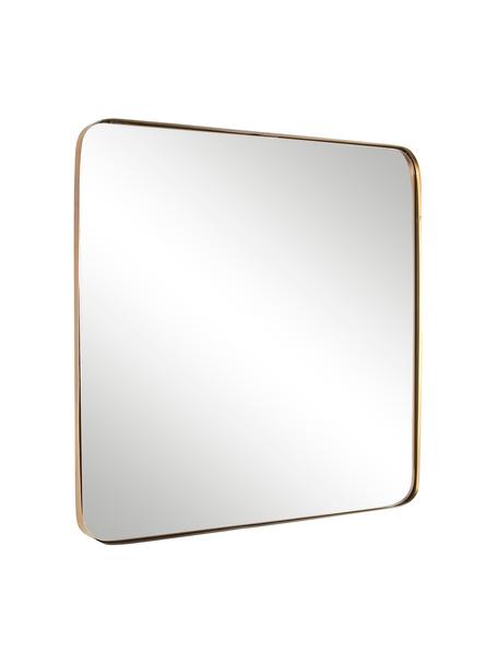 Nástěnné zrcadlo s kovovým rámem Adhira, Mosazná, Š 60 cm, V 60 cm