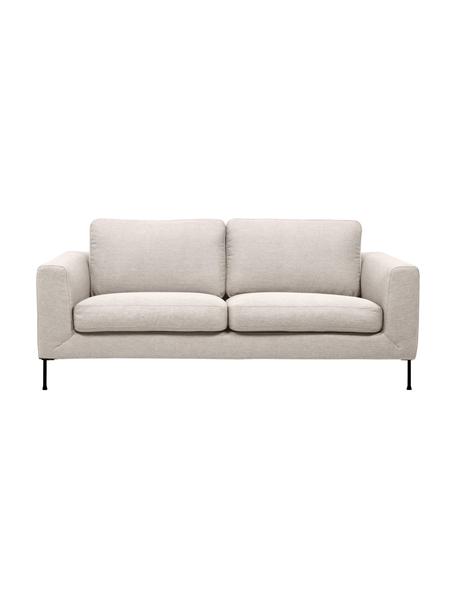 Sofa Cucita (2-Sitzer) in Beige mit Metall-Füßen, Bezug: Webstoff (Polyester) Der , Gestell: Massives Kiefernholz, Füße: Metall, lackiert, Webstoff Beige, B 187 x T 94 cm