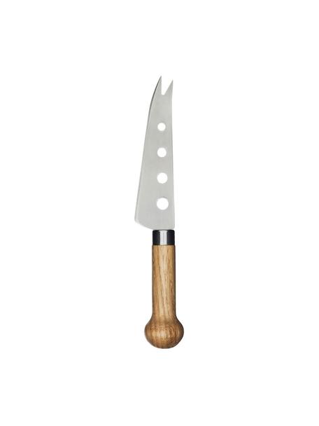 Cuchillo de queso Henny, Acero inoxidable, madera de roble, Roble, acero, L 21 cm