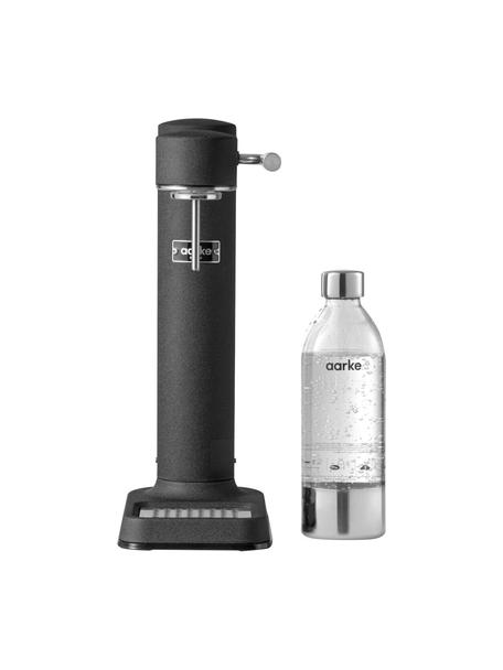 Waterbubbelset Carbonator 3 in mat zwart, Fles: kunststof, BPA-vrij, Mat zwart, Set met verschillende formaten