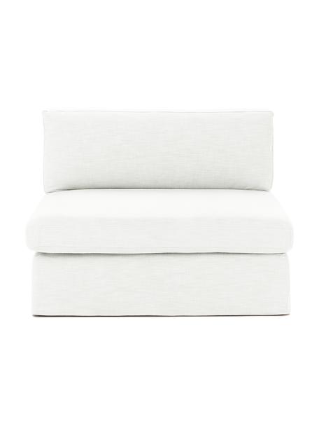 Chauffeuse pour canapé modulaire blanc crème Russell, Tissu blanc crème, larg. 103 x haut. 77 cm