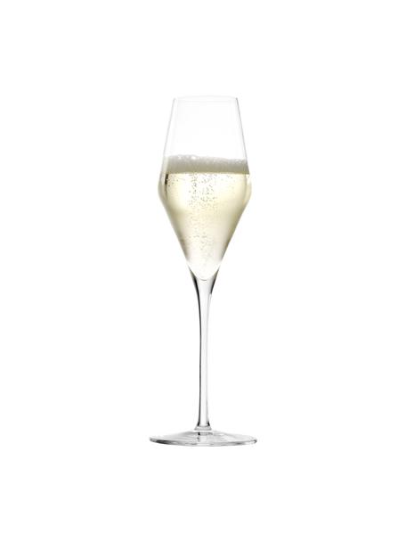 Flûte à champagne cristal Quatrophil, 6 pièces, Transparent