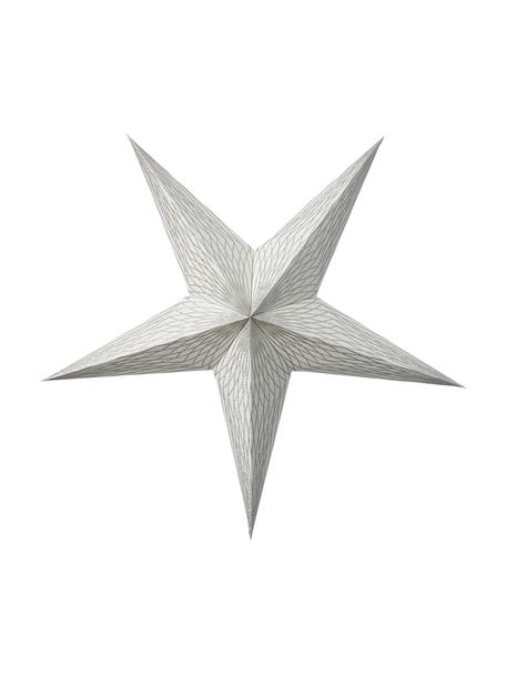 Papier-Stern Icilisse mit Möglichkeit zur Beleuchtung, Papier, Silberfarben, 40 x 40 cm