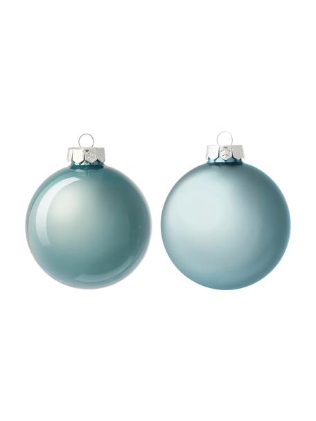 Weihnachtskugel-Set Evergreen in Blau, Blau, Ø 8 cm, 6 Stück