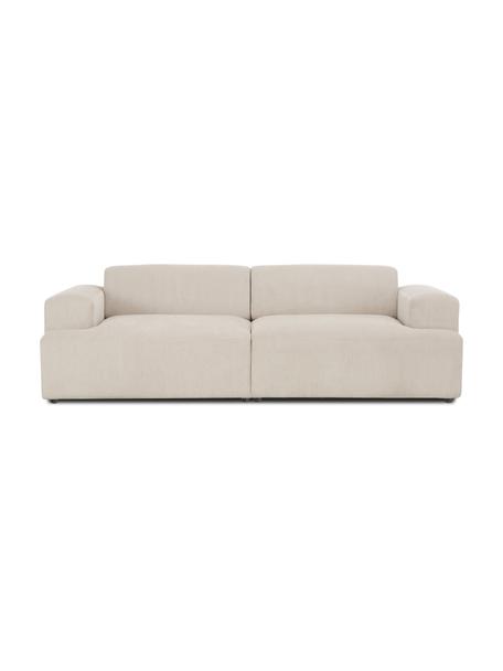 Cord-Sofa Melva (3-Sitzer) in Beige, Bezug: Cord (92% Polyester, 8% P, Gestell: Massives Kiefernholz, FSC, Cord Beige, B 238 x T 101 cm